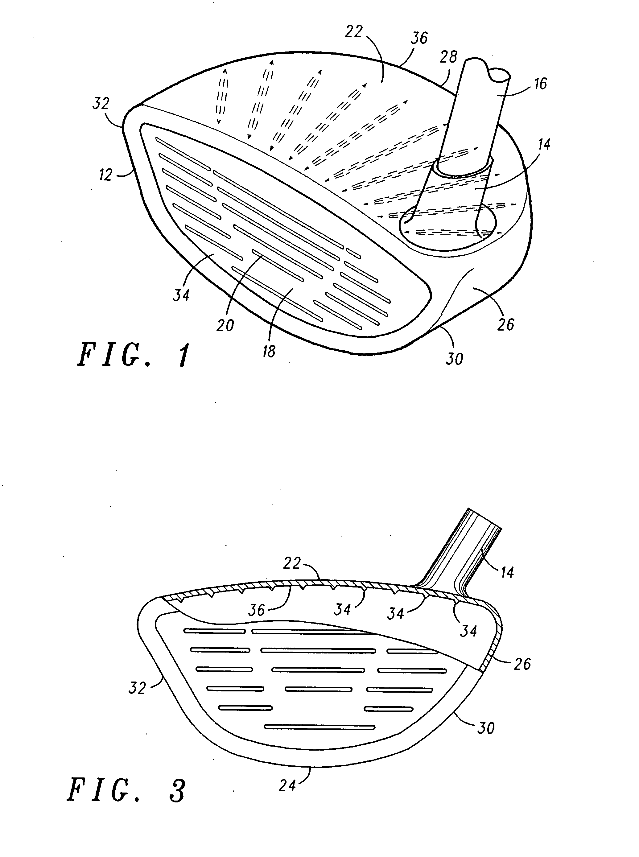 Golf club head with reinforced crown