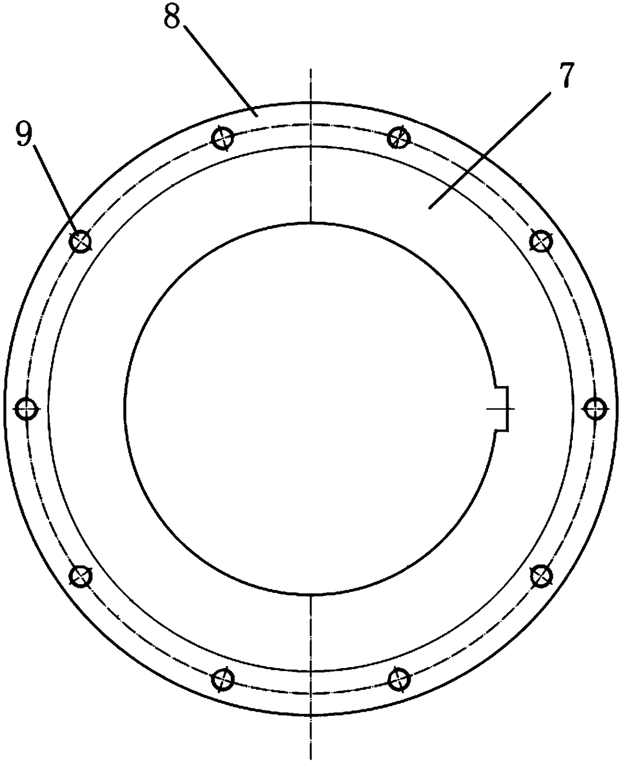 Disk shear mechanism for withdrawal and straightening machine