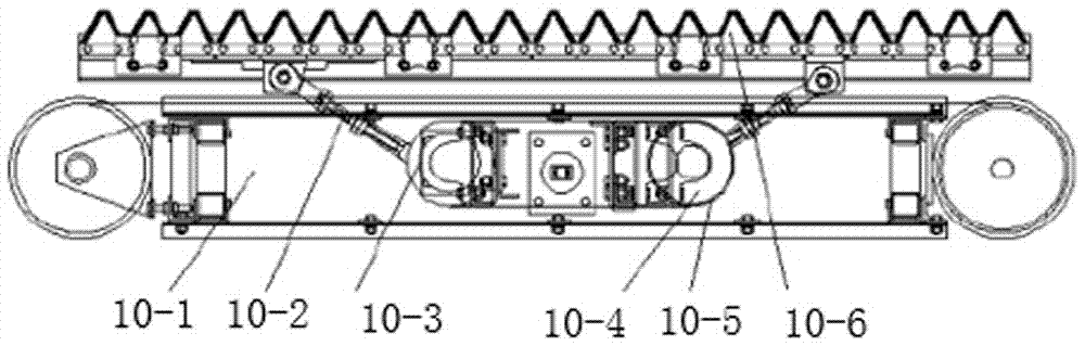 Caterpillar type ramie combined harvester