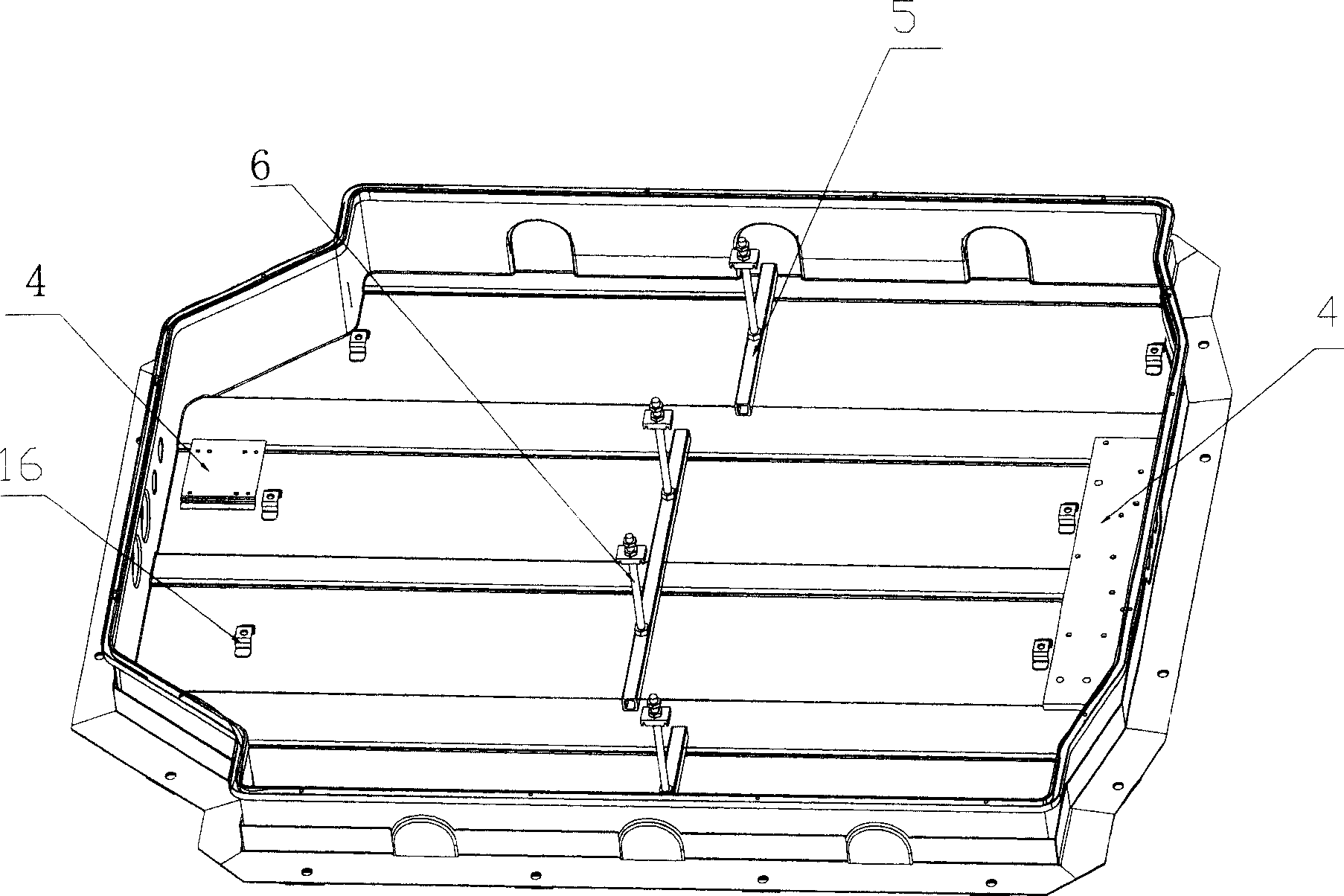 Cell component of electric motorcar