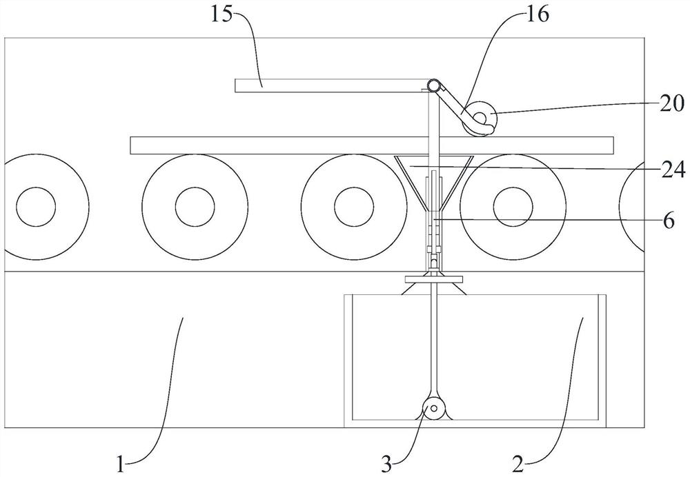 Pre-quenching recovery mechanism for steel plate conveying mechanism