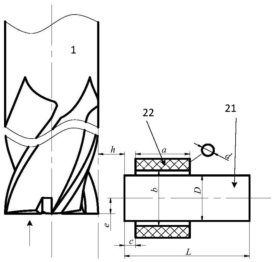 A method, device and application for detecting breakage of milling cutter based on permanent magnet disturbance probe