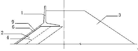 Structural design and construction method of a composite face sand and gravel dam