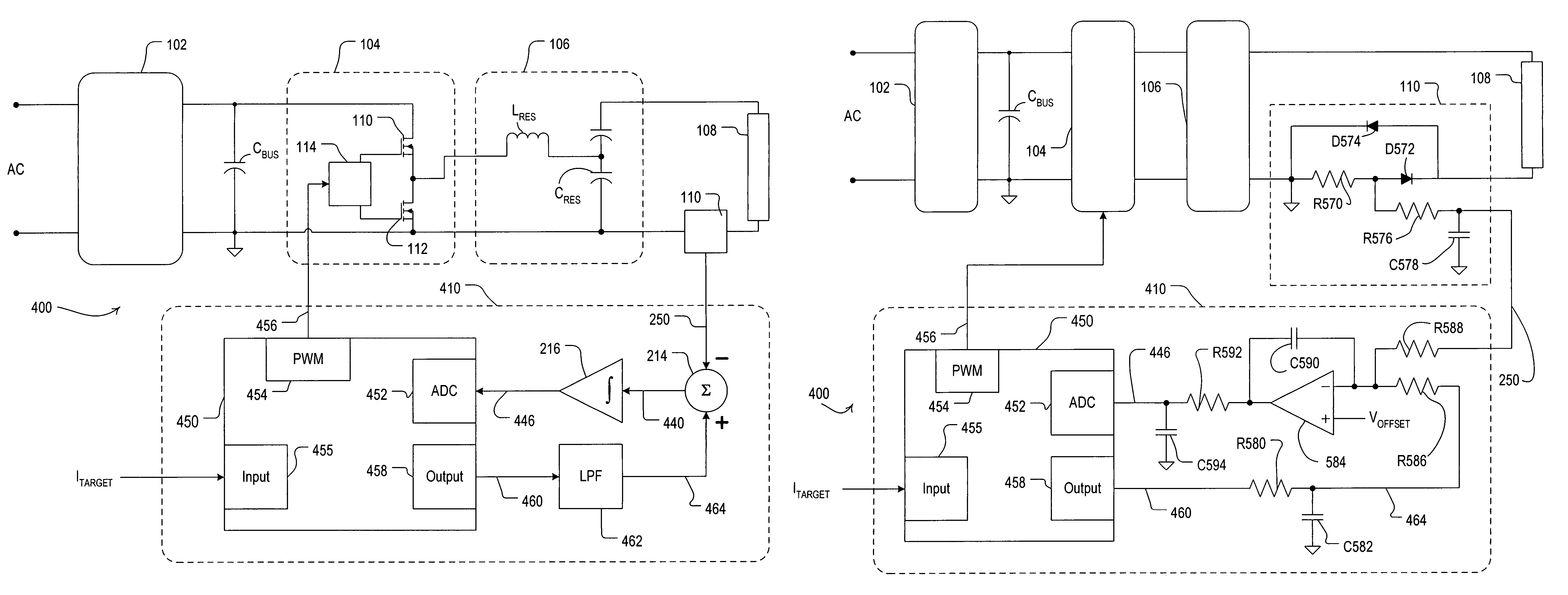 Electronic ballast having adaptive frequency shifting