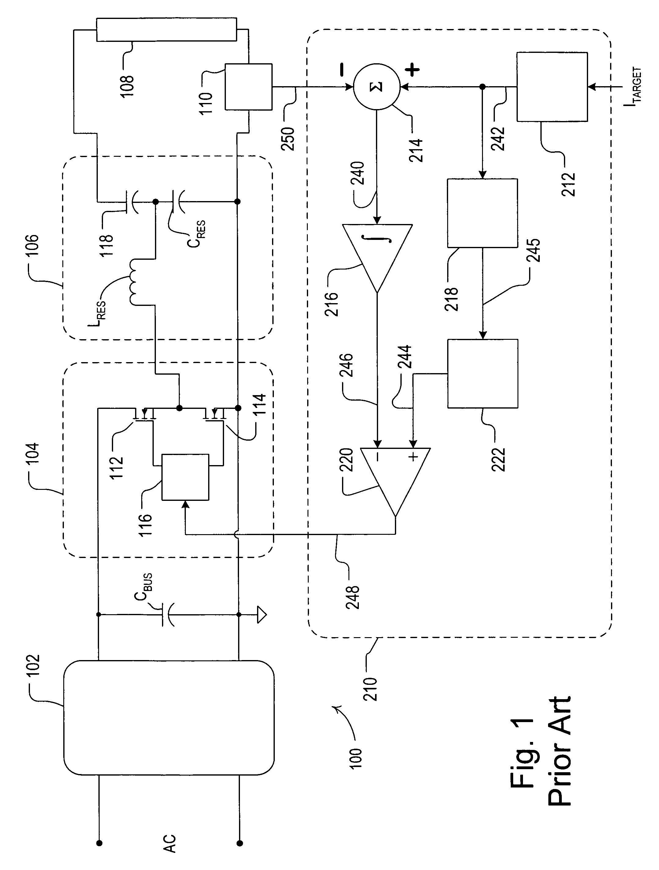 Electronic ballast having adaptive frequency shifting