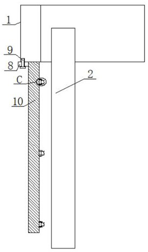 Steel structure plant maintenance plate reinforcing structure and using method thereof