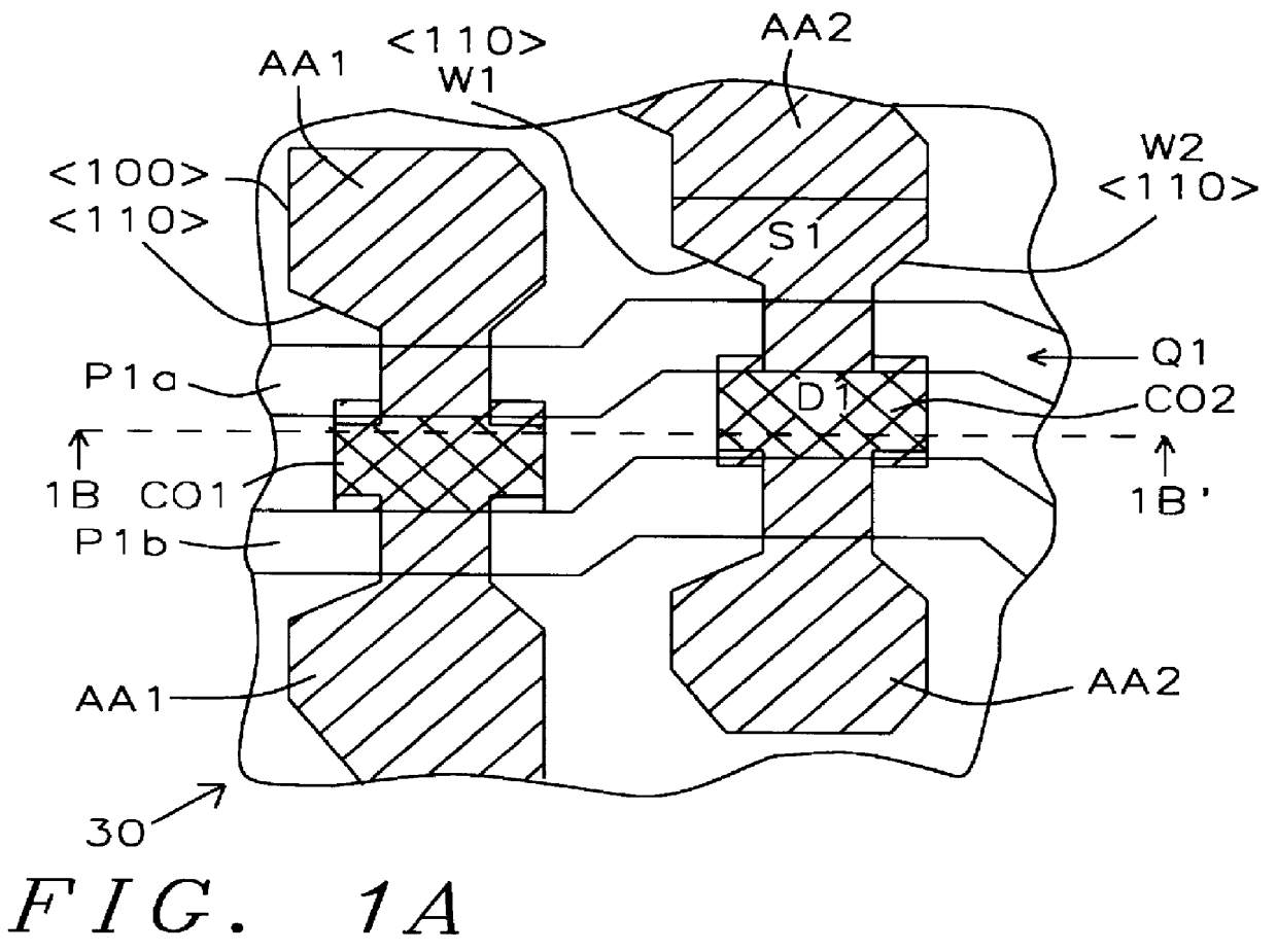 SRAM layout for relaxing mechanical stress in shallow trench isolation technology and method of manufacture thereof