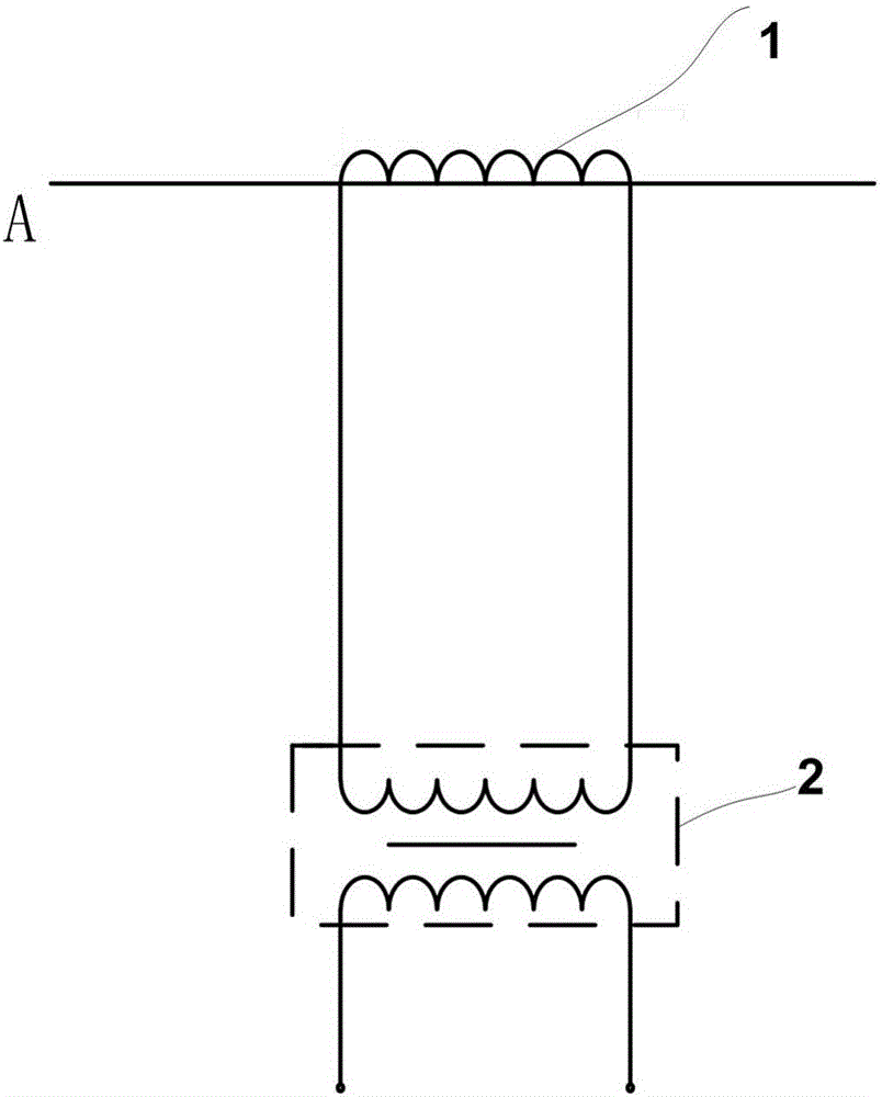 Current transformer not afraid of open circuit on secondary side and production method thereof