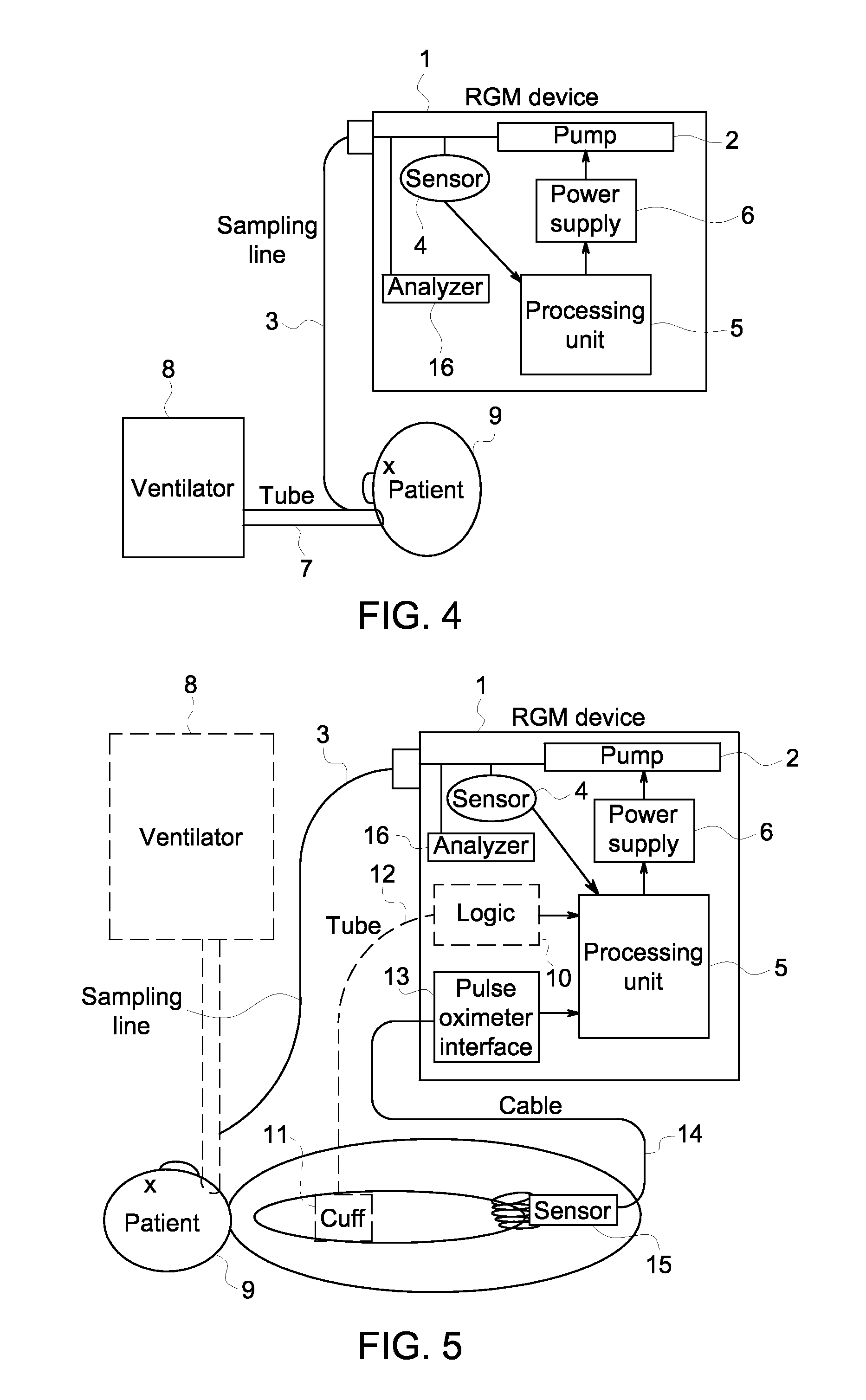 Controlling the operation of a respiratory gas monitor