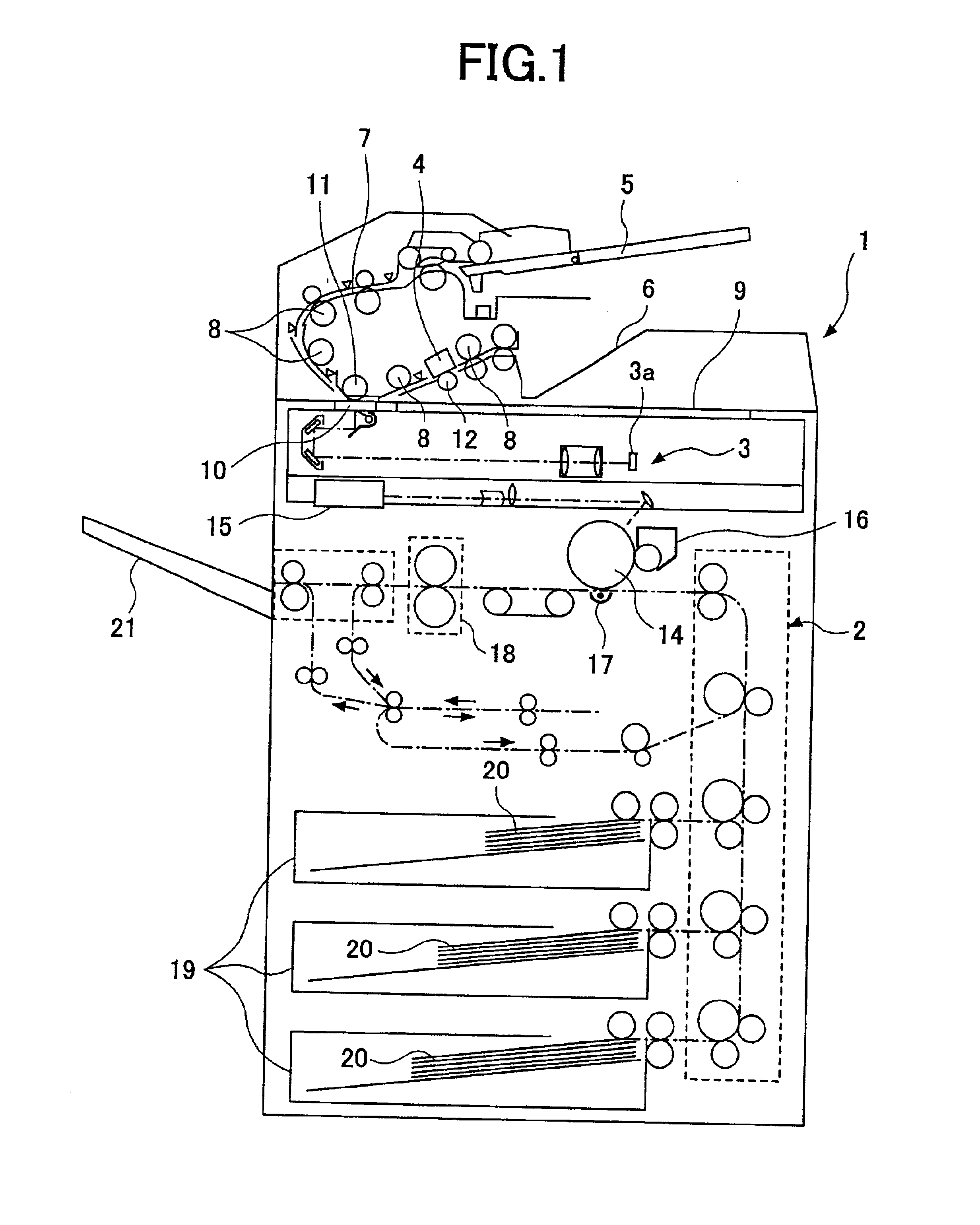 Image-reading device performing a white-shading correction by obtaining a peak value of average values of image data and read from a reference-white member in blocks as white-shading data