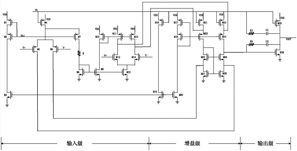 Constant-transconductance rail-to-rail operational amplifier