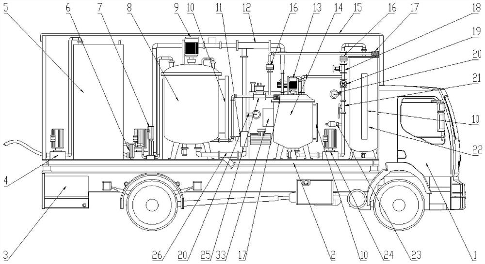 A device for profile control and water plugging of oily sludge