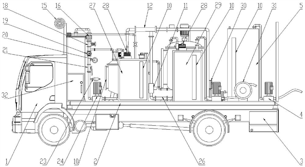 A device for profile control and water plugging of oily sludge