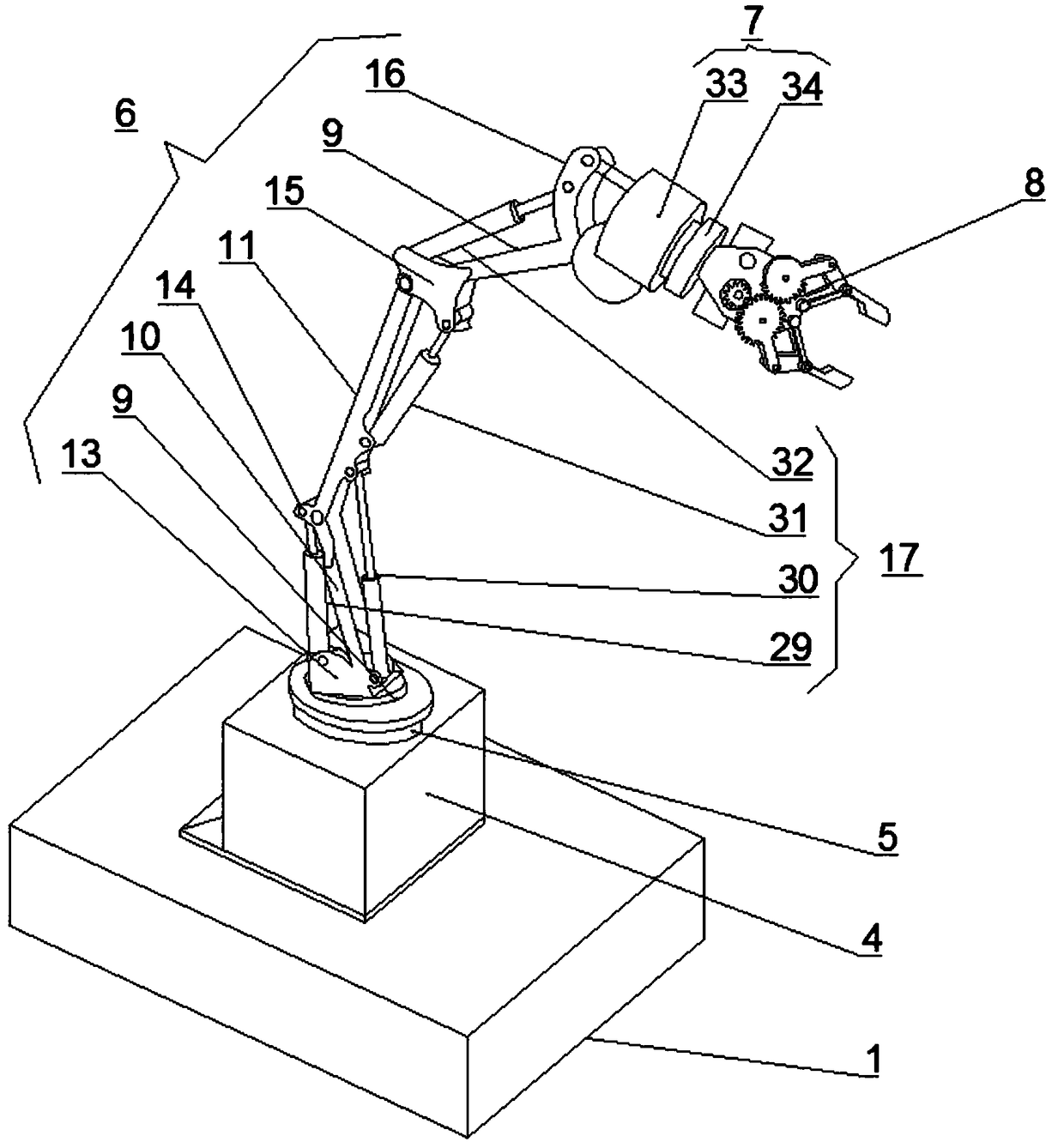 Industrial robot with pickup function