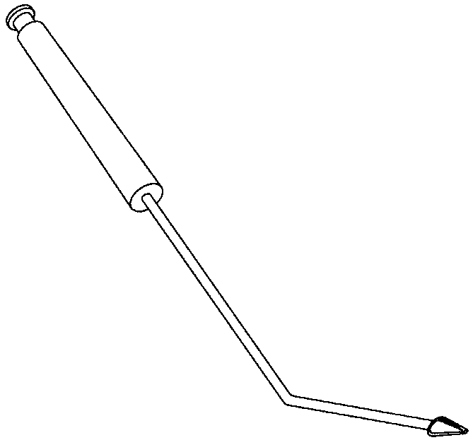 Dual-head coronary artery direct perfusion tube