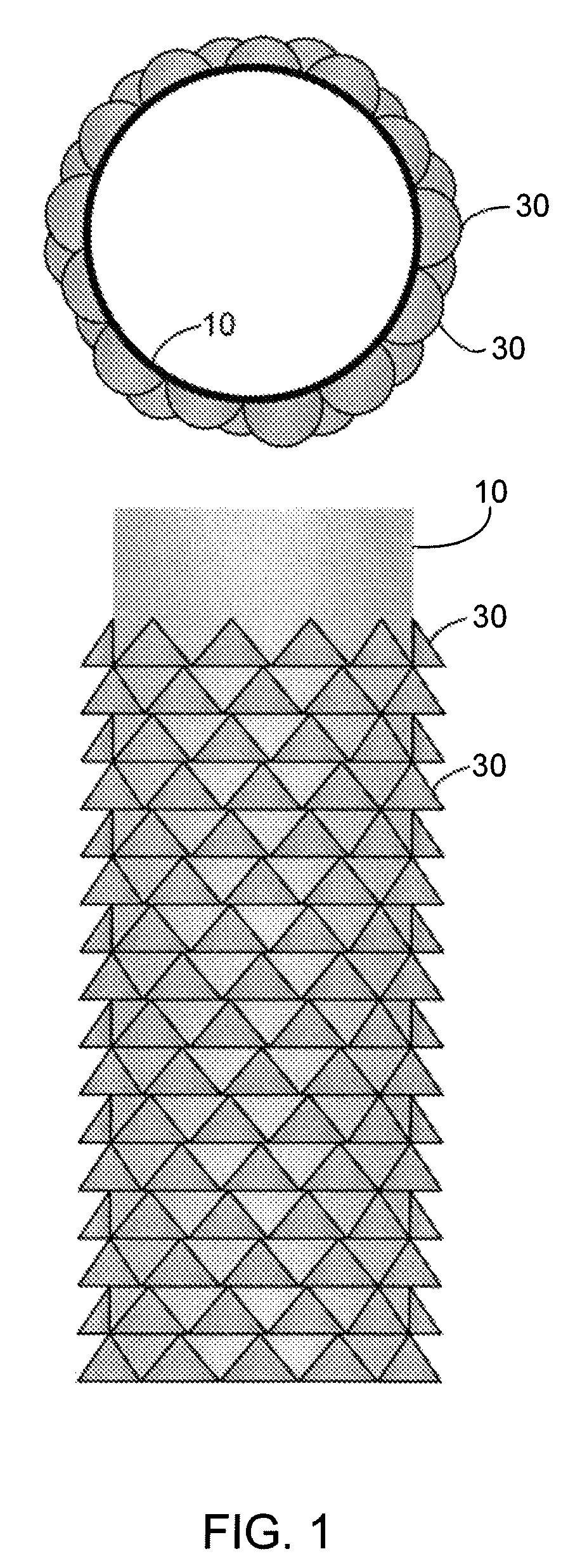 Conically shaped screenless internals for radial flow reactors