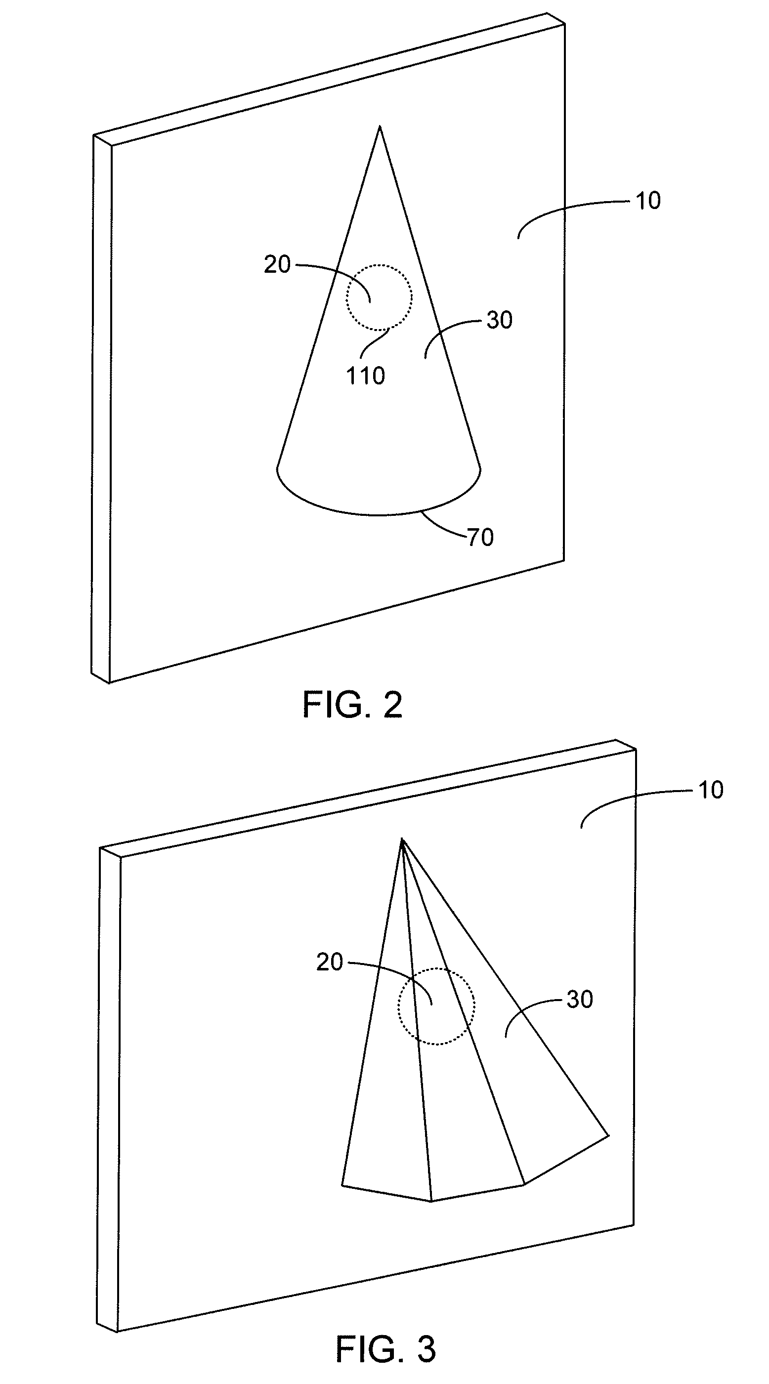 Conically shaped screenless internals for radial flow reactors