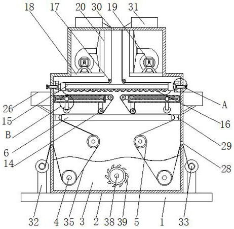 A box-type printing and dyeing device for textile