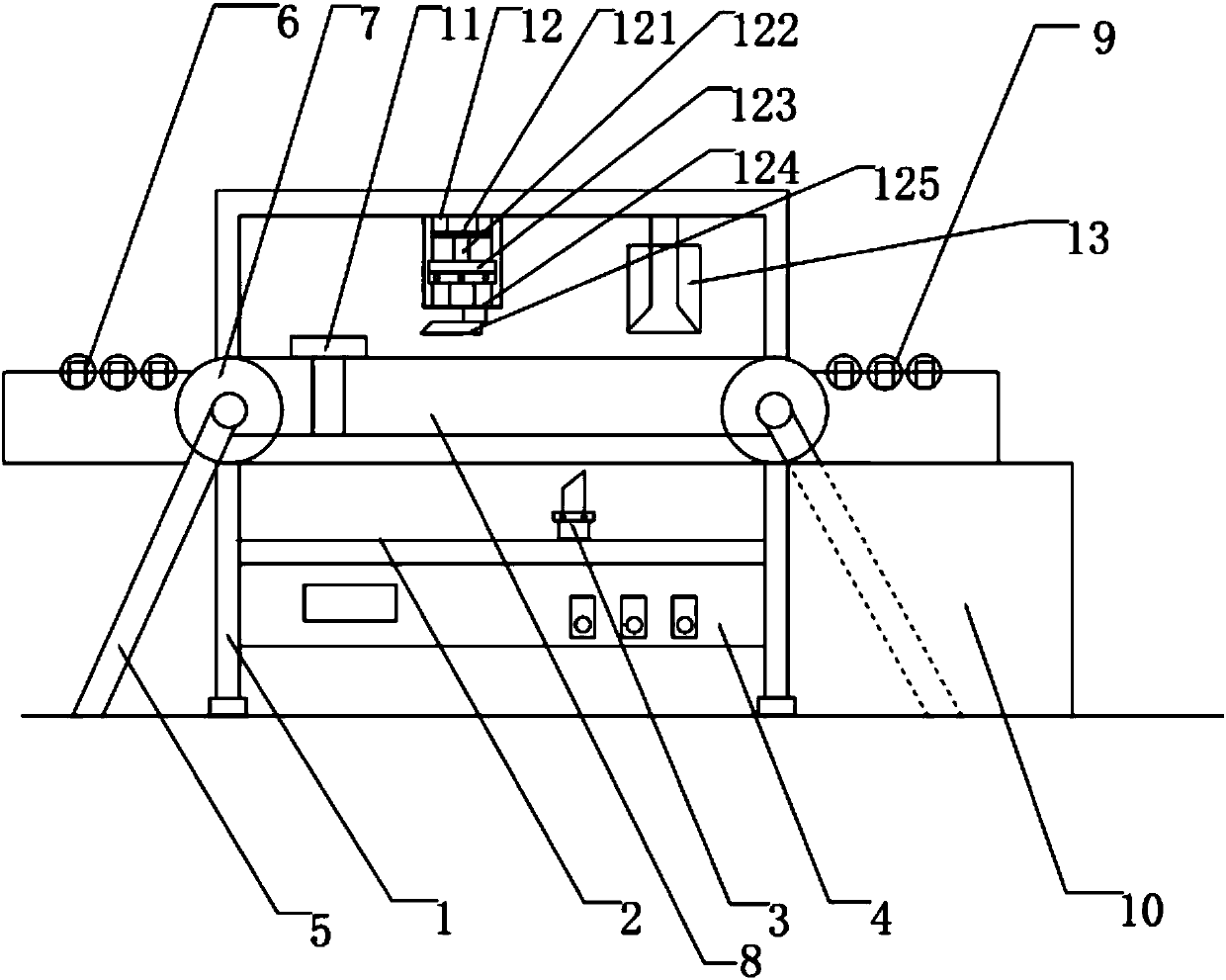 Stripping and slicing device for soap production