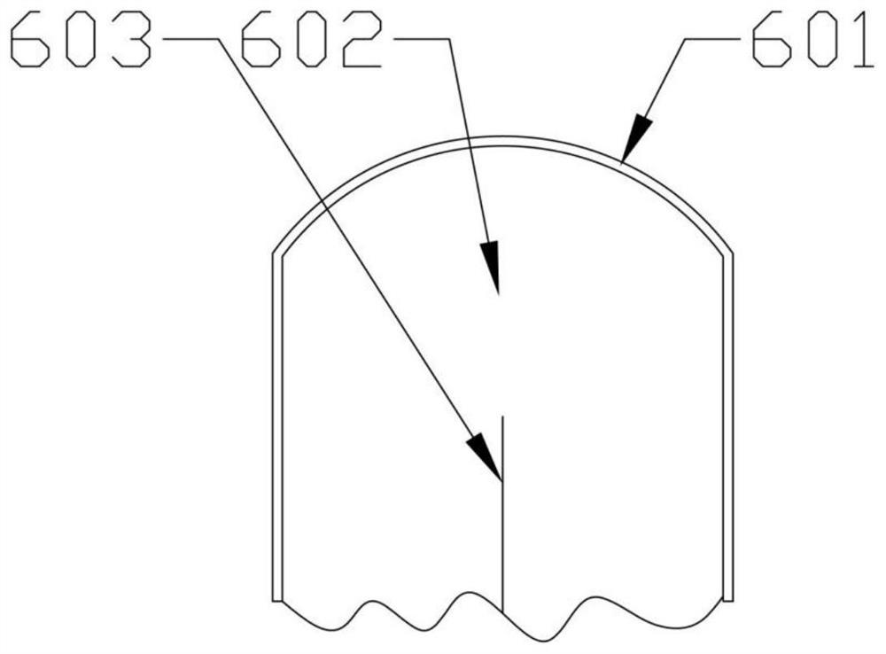 An aluminum profile cutting device