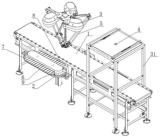 A feeding positioning method for an automatic shrimp peeling machine