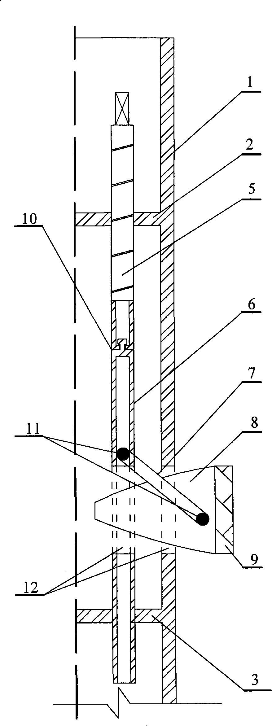 Ice surface rapid mounting and dismounting casing tube type immobilizing foundation