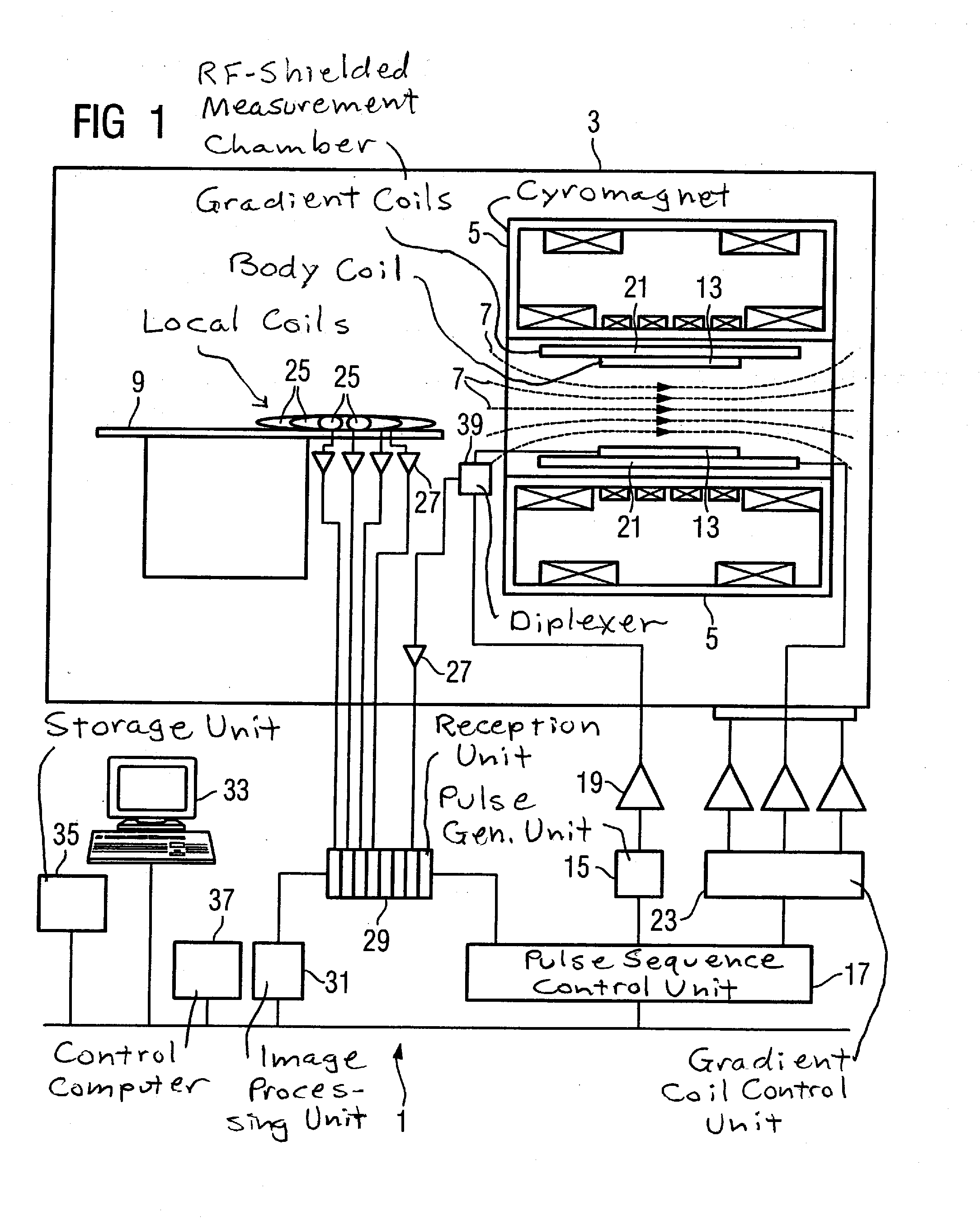 Method and magnetic resonance apparatus for determination of patient movement during data acquisition