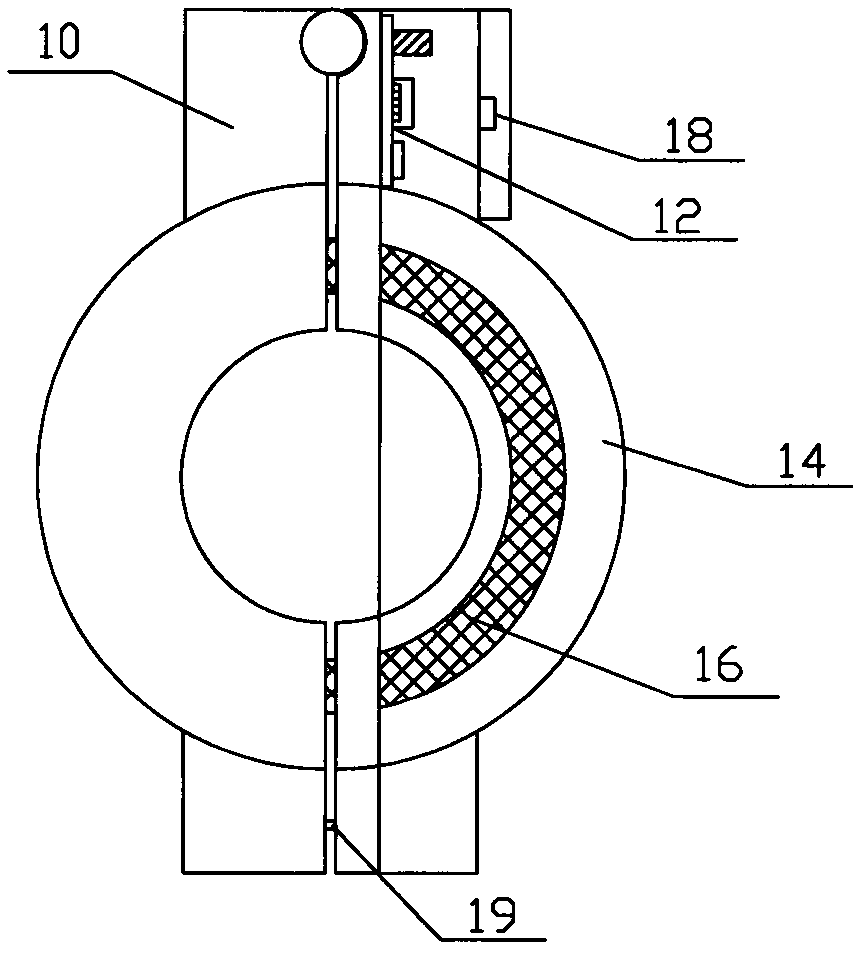 Digital current transformer based on induction power supply and monitoring method for digital current transformer