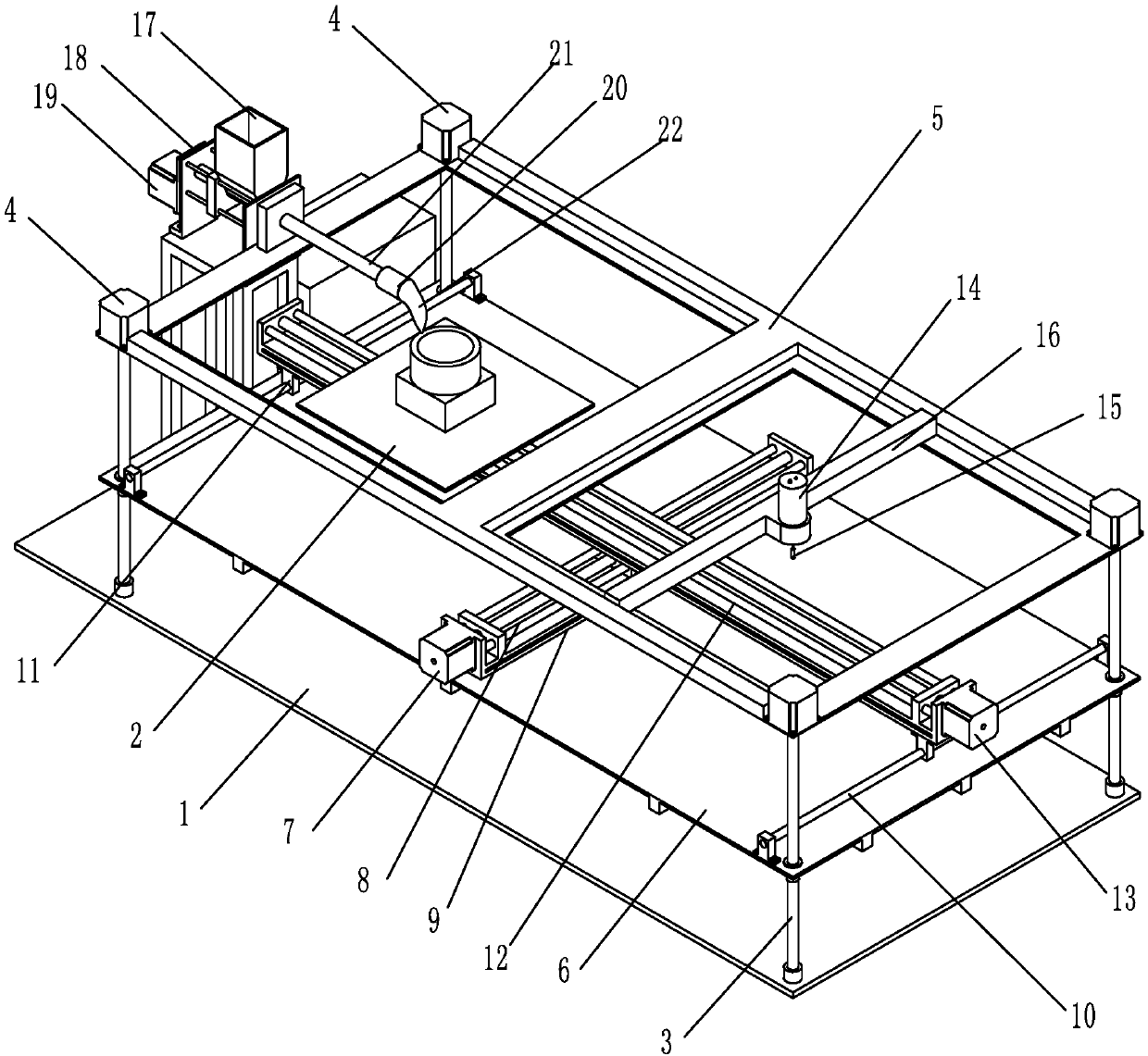 Additive manufacturing and subtractive manufacturing integrated numerical control machining machine tool