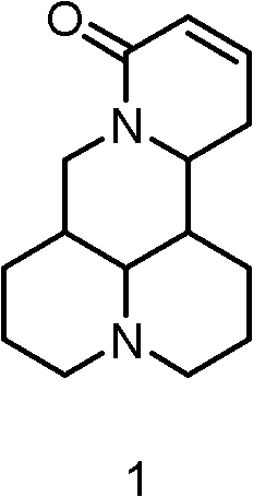 N-substituted sophora flavescens olefine acid derivative as well as preparation method and application thereof