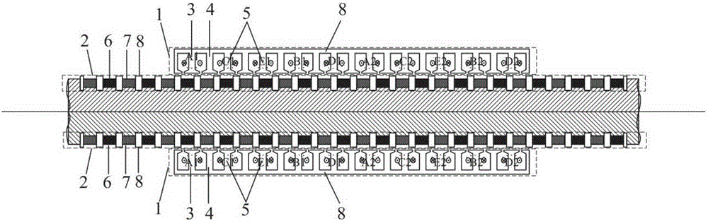 Short-circuit fault-tolerant vector control method for embedded hybrid magnetic material fault-tolerant cylindrical linear motor