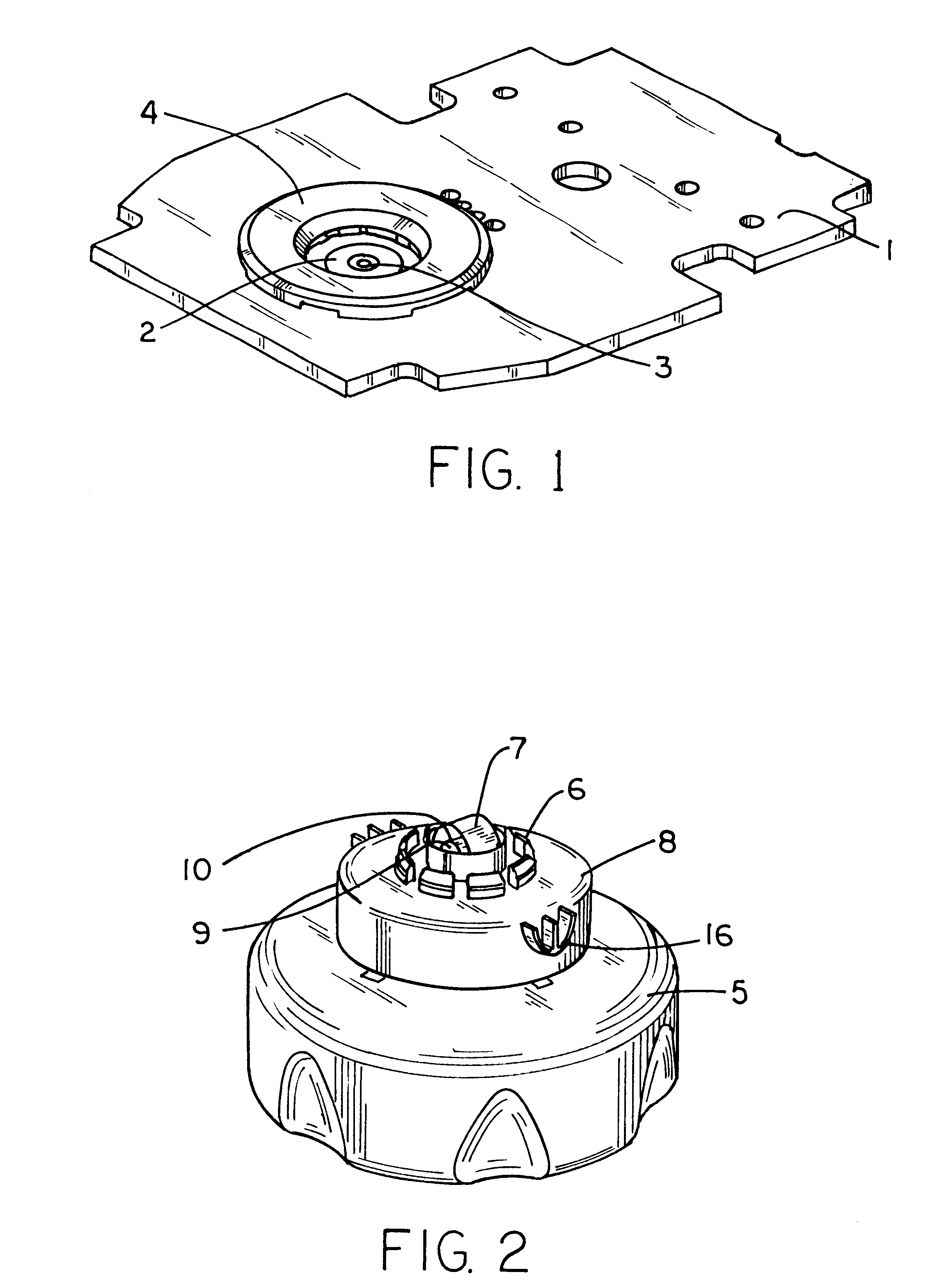 Attachment method for piezoelectric elements