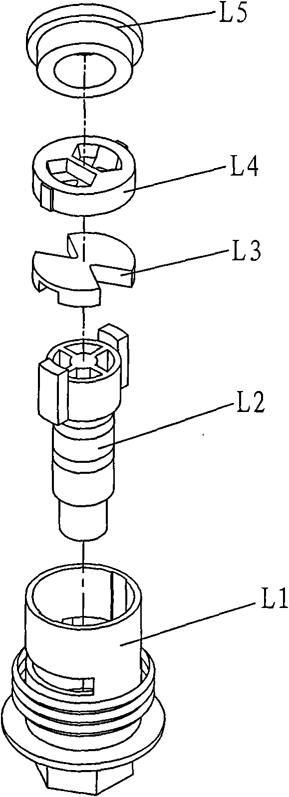Method for assembling faucet valve core and fully automatic assembly machine