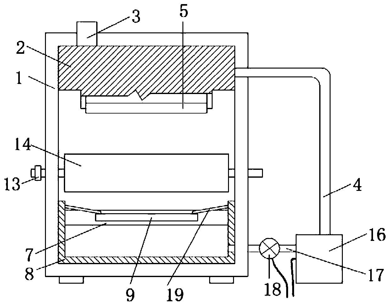 Cooling device for container Q235C steel smelting