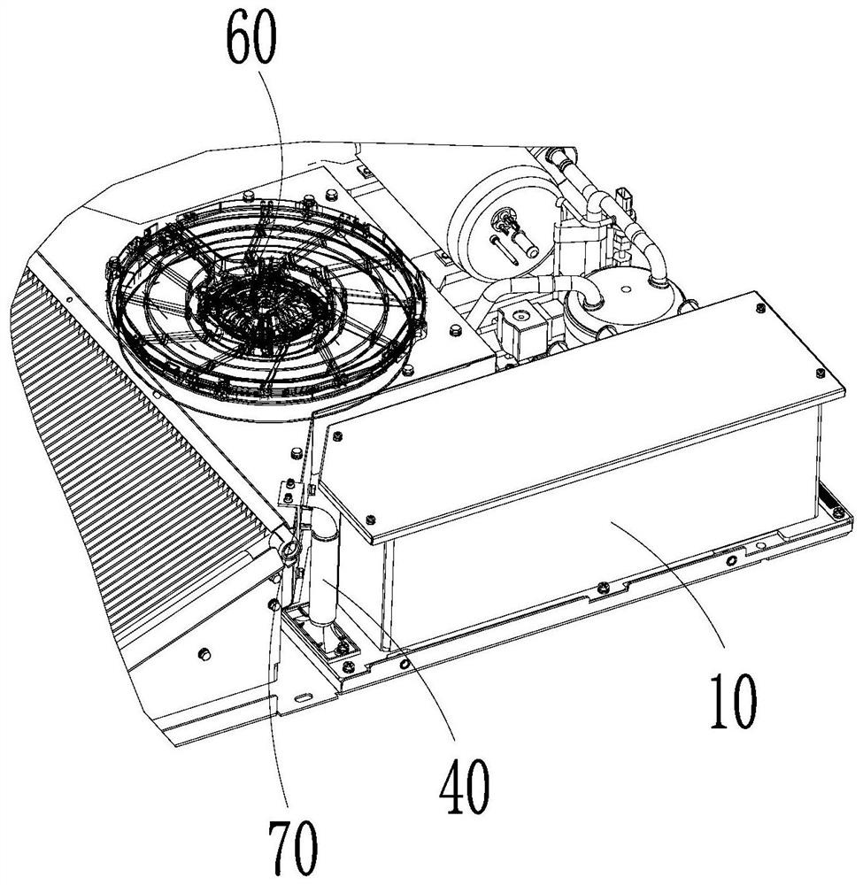 Electric appliance box heat dissipation structure, refrigerating unit and control method of refrigerating unit