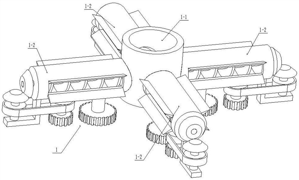 A marine water surface garbage treatment device