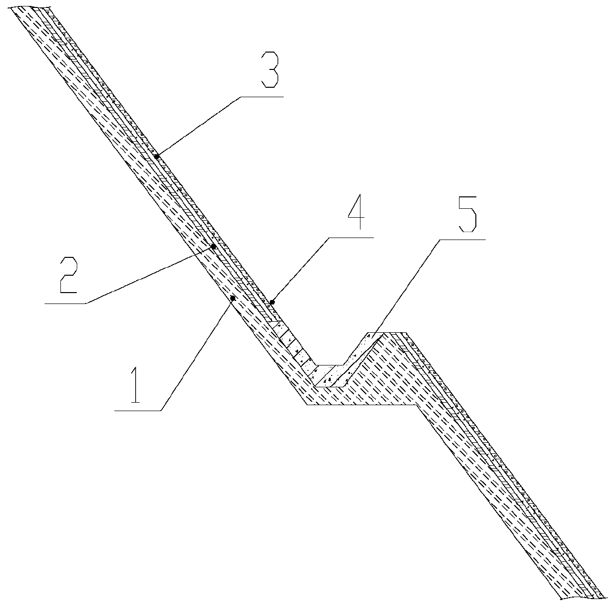 Rock slope TBS support method