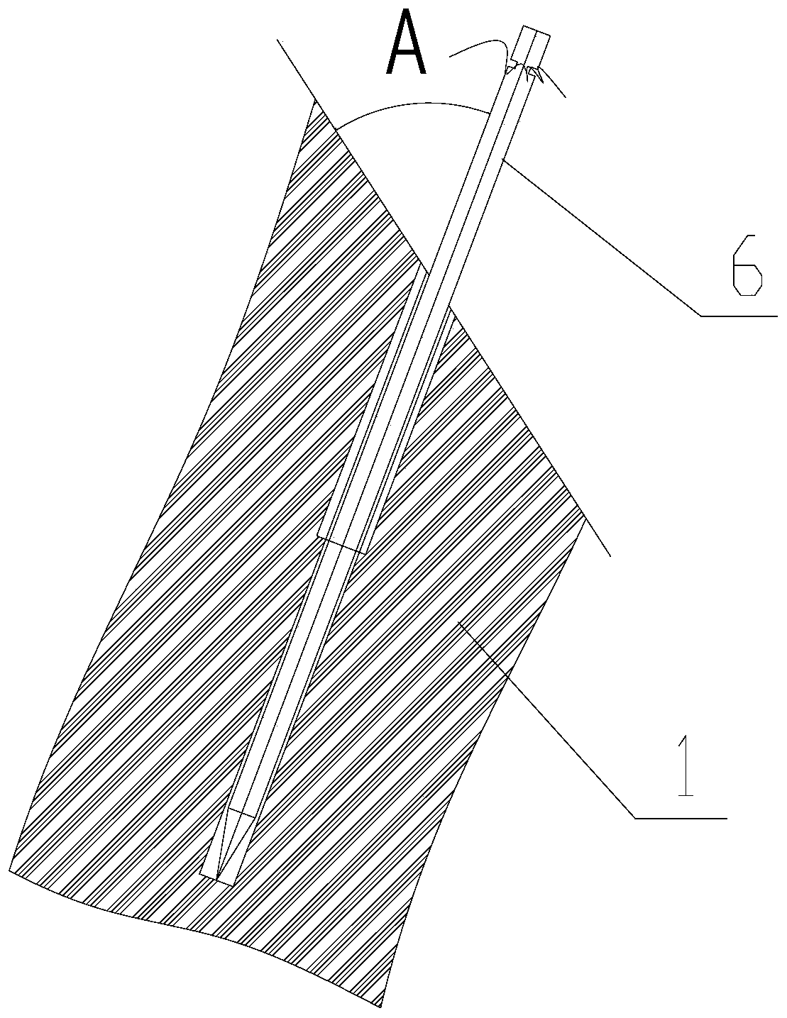 Rock slope TBS support method