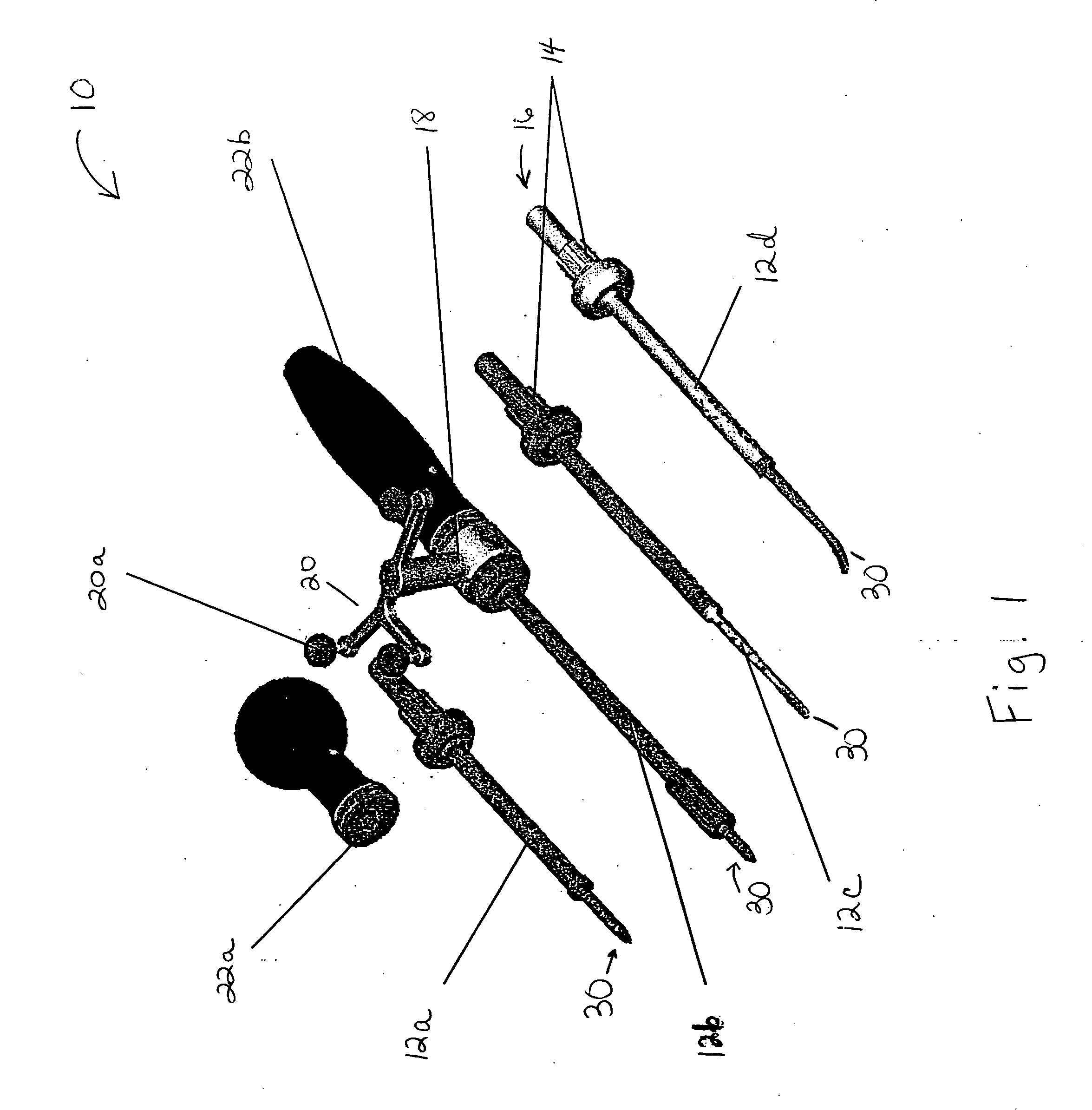 Universal instrument or instrument set for computer guided surgery