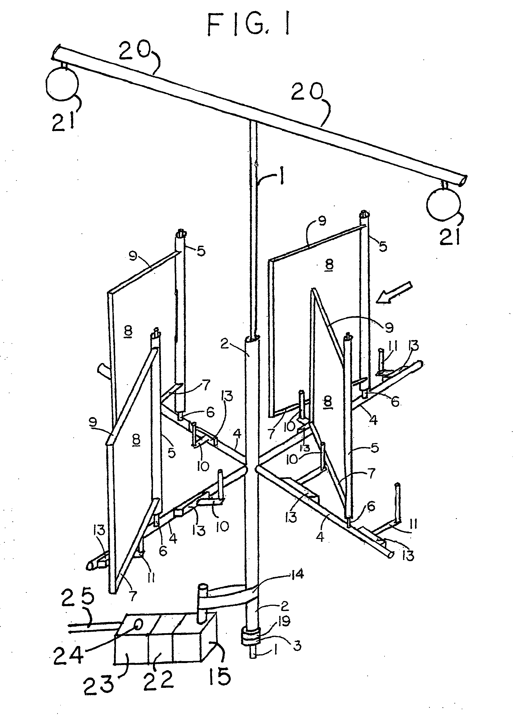 Migler's windmill as a lamppost-windmill, and with sails mounted on a common mast, and with horizontally yoked sails, and as a river-turbine, and as a windmill-sailboat