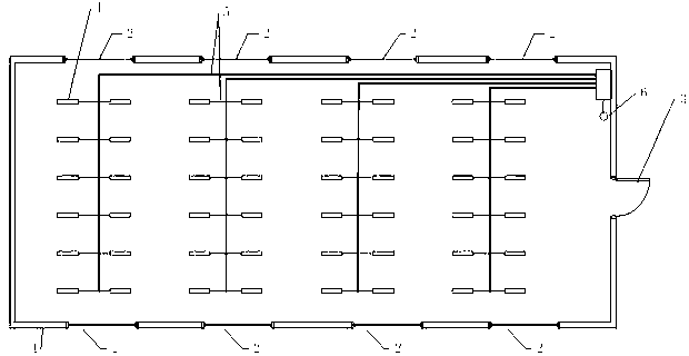 Henhouse natural light and light emitting diode (LED) combined light supplementary method and device