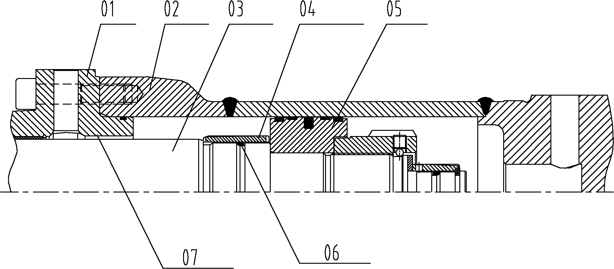 Hydraulic oil cylinder and related devices of hydraulic oil cylinder, and hydraulic buffer system, excavator and concrete pump truck