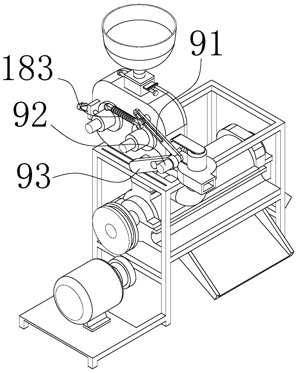 Rice husking polisher