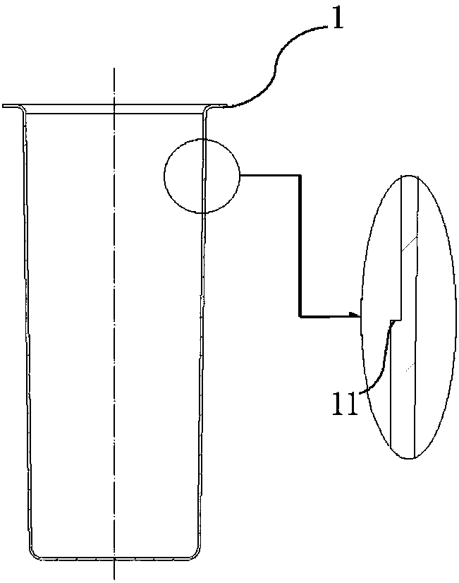 Crucible and point type evaporation source