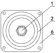 Solid-sealed insulating lightning protection bushing for distribution transformer