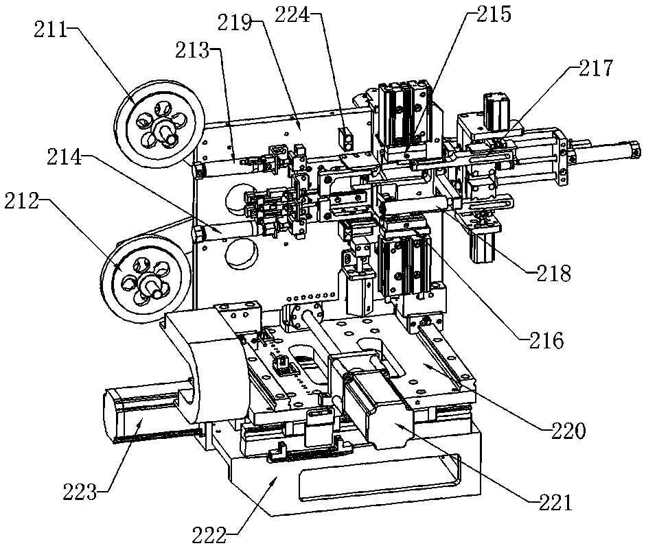 Fully automatic winding machine for lithium manganese cylindrical battery