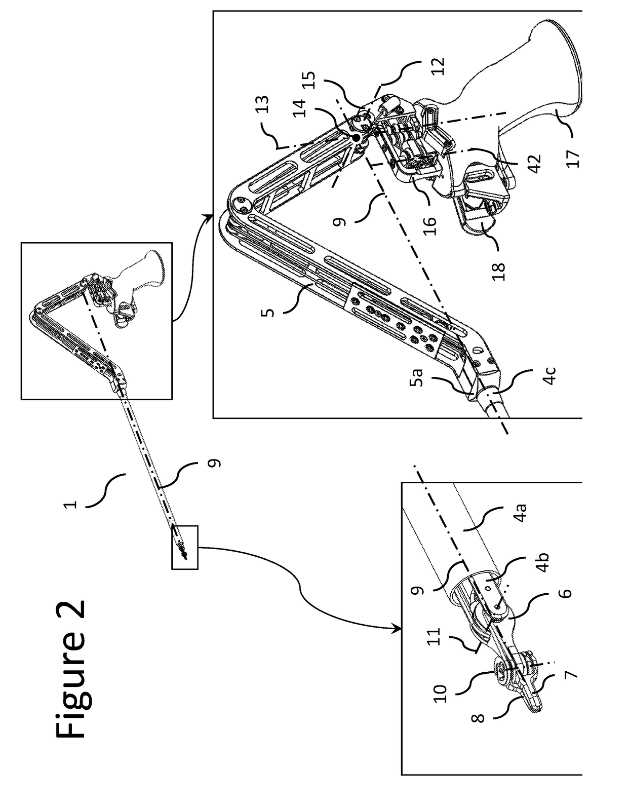 Articulated hand-held instrument