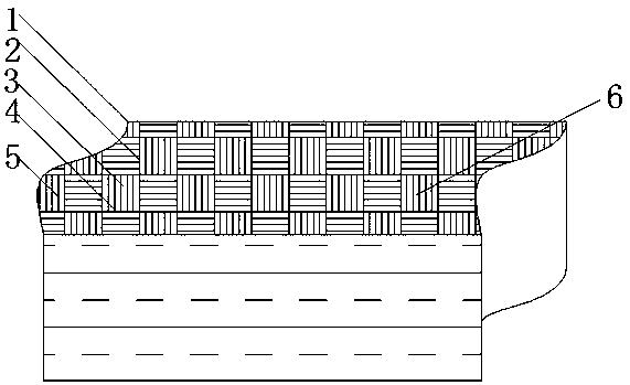 Interlayer net enhanced type needle punched geotextile