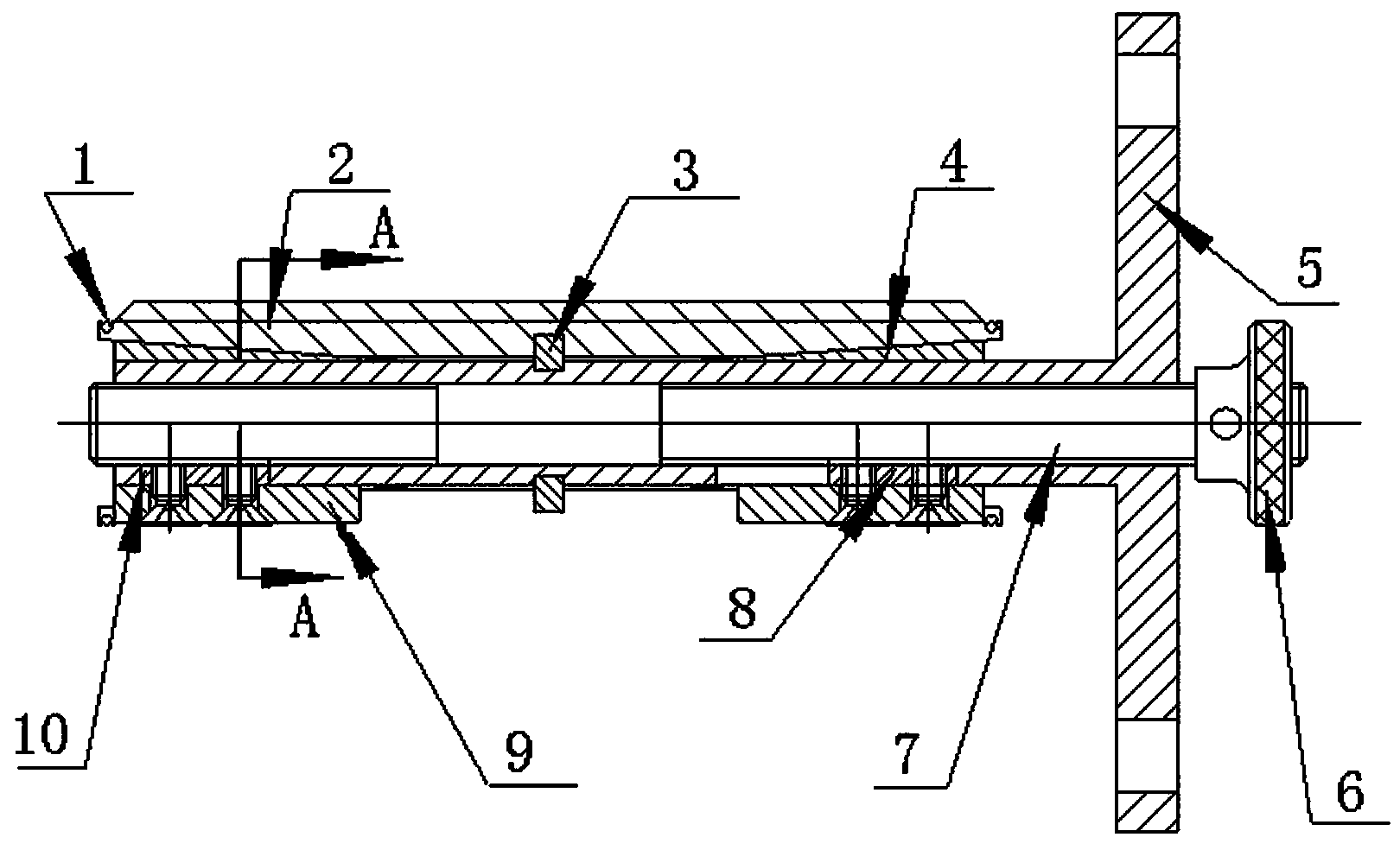 Screw rod and threaded hole perpendicularity test tool with same