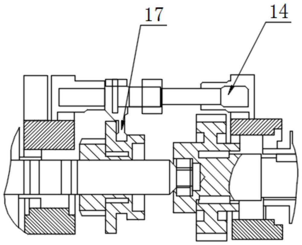 Hydraulic system for shifting gears and changing speeds of headstock sliding gears